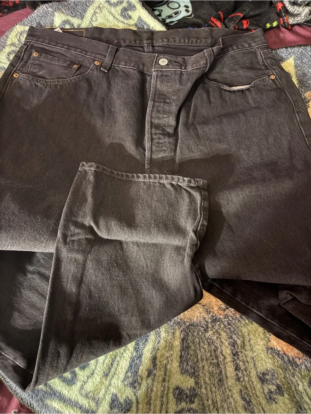 Levi's Black Straight Men’s Jeans - 501 DT